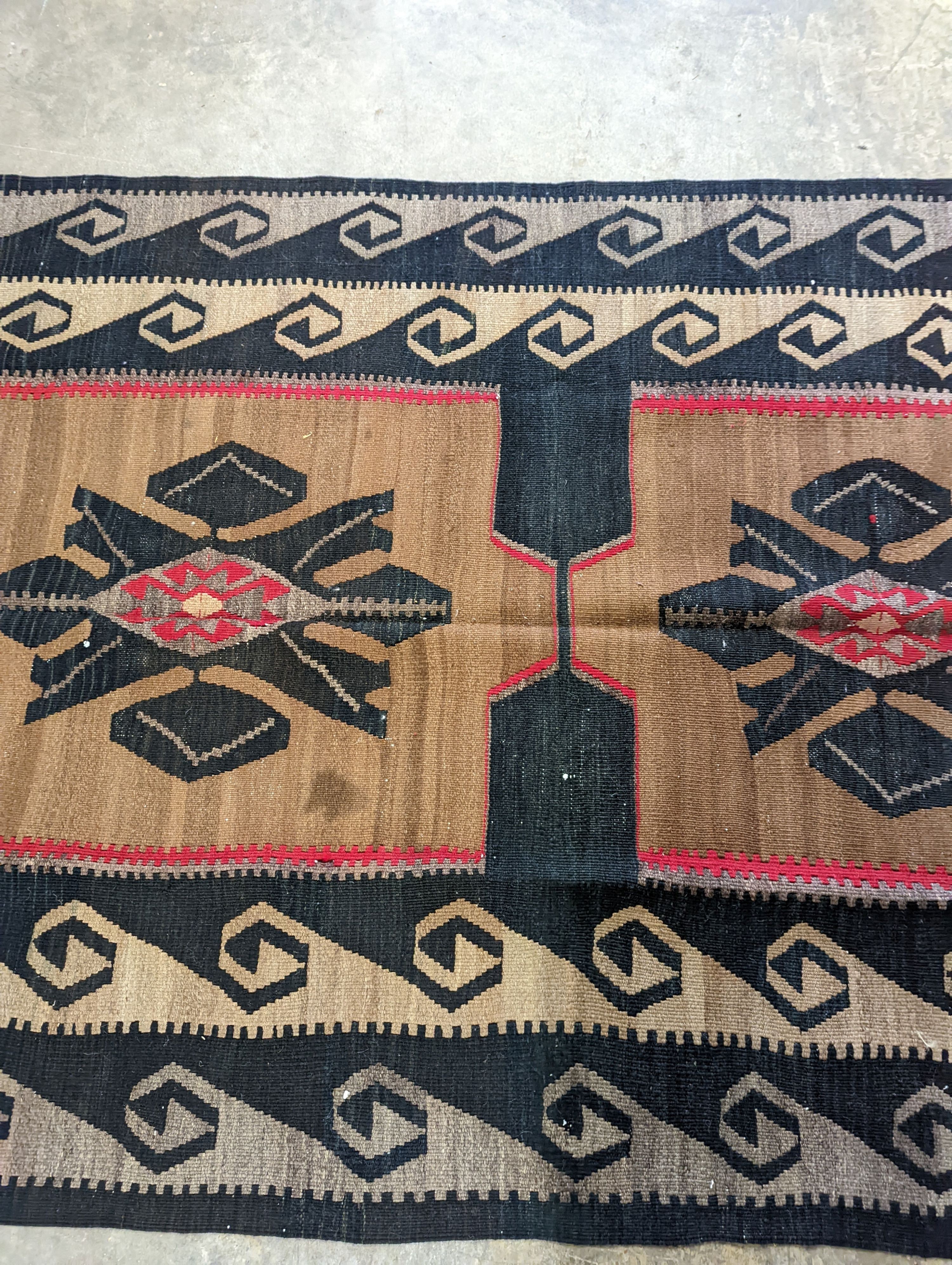 A vintage Anatolian Kelim, approx. 350 x 150cm